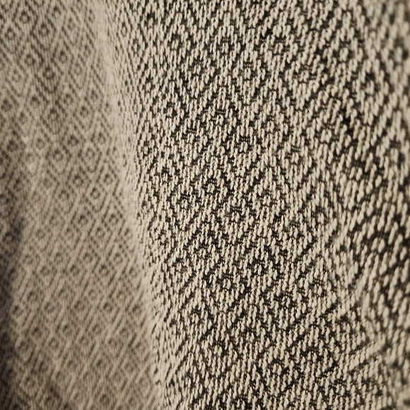 ✨2 for $5✨ Gray Patterned Offset Zip Up Sweater Style & Co Size Medium - Picture 6 of 8